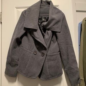 Metro park medium shawl collar pea coat